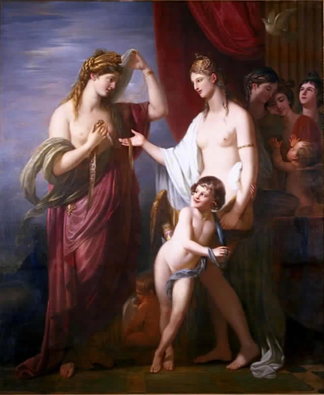 Giunone prende in prestito la cintura di Venere